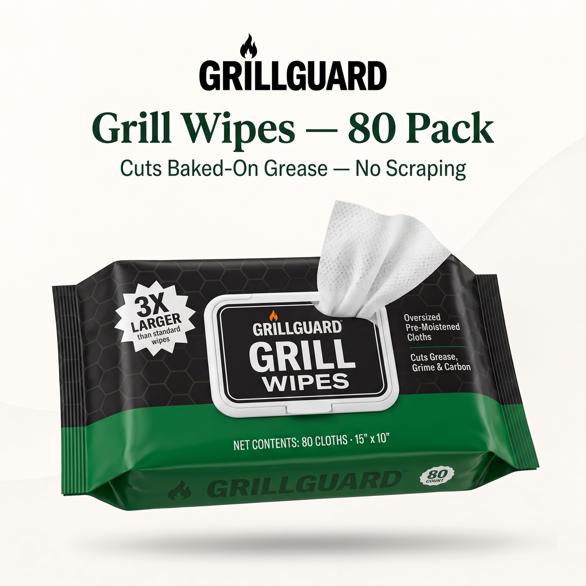 Grill Cleaning Wipes - 80 PK